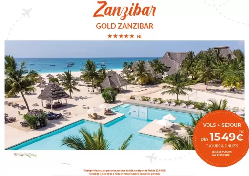 PROMO HOTEL GOLD ZANZIBAR 5*, Chambéry, Un Monde d’émotions