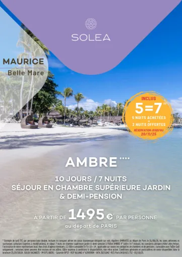 PROMO ILE MAURICE HOTEL AMBRE 4* ADULT ONLY, Chambéry, Un Monde d’émotions