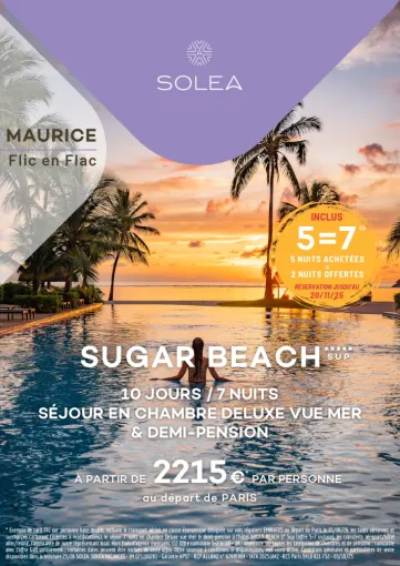 PROMO ILE MAURICE HOTEL SUGAR BEACH 5*, Chambéry, Un Monde d’émotions