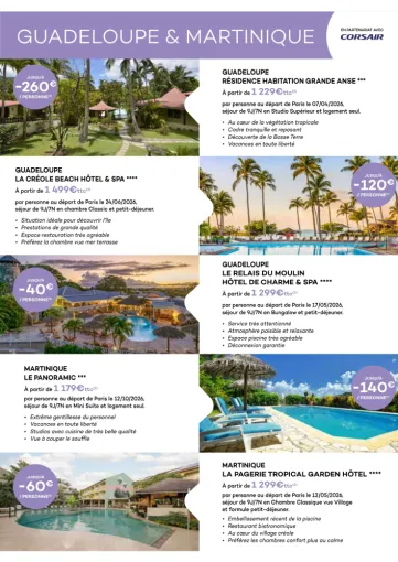 PROMO GUADELOUPE ET MARTINIQUE, Chambéry, Un Monde d’émotions