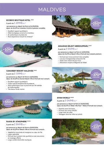 PROMO MALDIVES, Chambéry, Un Monde d’émotions