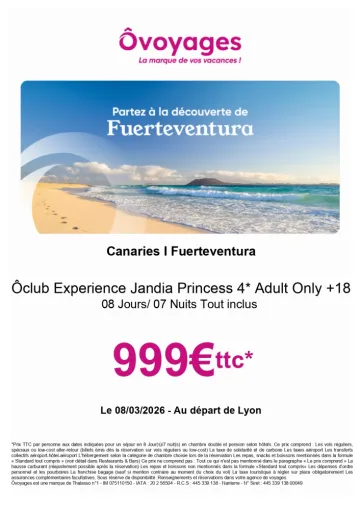 PROMO FUERTEVENTURA CANARIES, Chambéry, Un Monde d’émotions