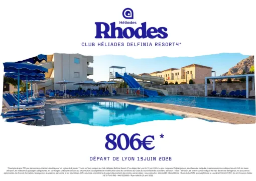 Promotion exclusive pour un voyage à Rhodes en juin au départ de Lyon, Chambéry, Un Monde d’émotions