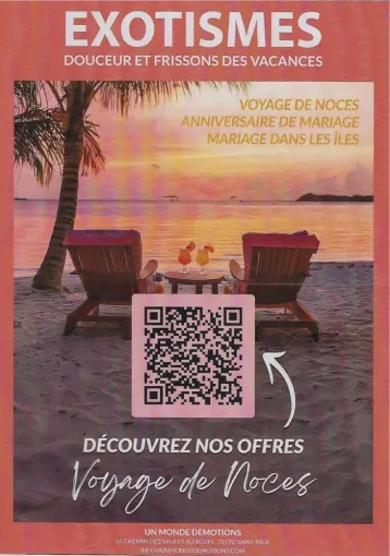Agence de voyage Un Monde d'émotions pour un voyage de noces au départ de Lyon, Genève, Paris, Marseille, Bordeaux, Chambéry, Un Monde d’émotions